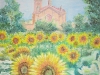 chiesa con girasoli