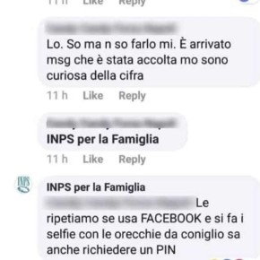 INPS per la famiglia: screenshot