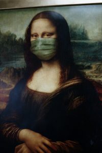 Gioconda con la mascherina